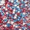 Patriotic Stars, Pearls & Jimmies Sprinkles Mix - 3oz Red White and Blue Edible Cake Decorations, Deluxe Cupcake Toppers for Independence Day, Memorial Day & Flag Day, Festive Dessert Topping Bottle (85g)
